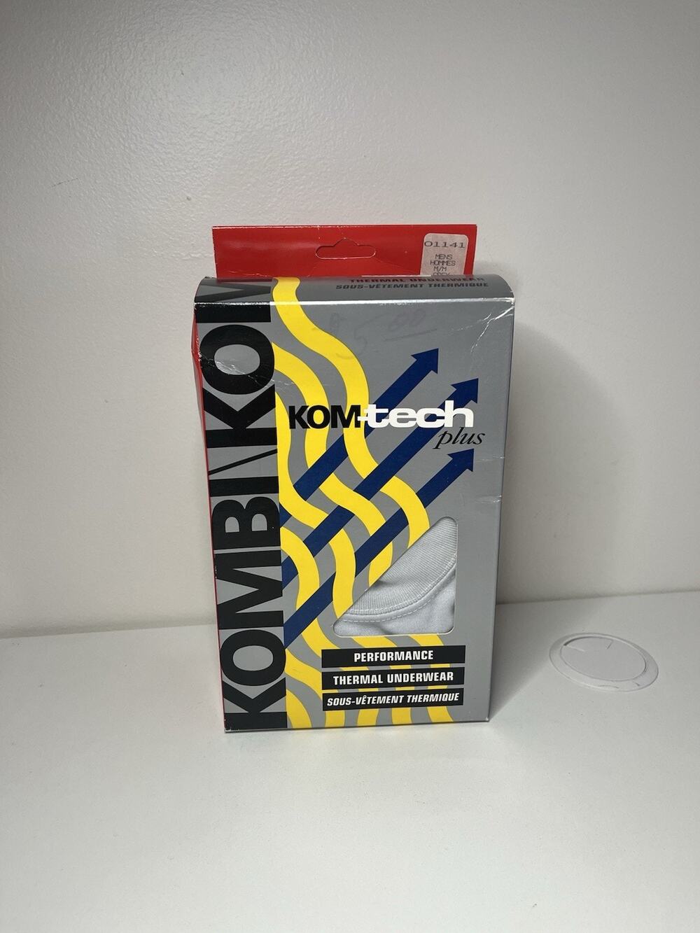 Vintage 90s Kombi Thermal Long Underwear Crew Top M Deadstock NOS Made in CA